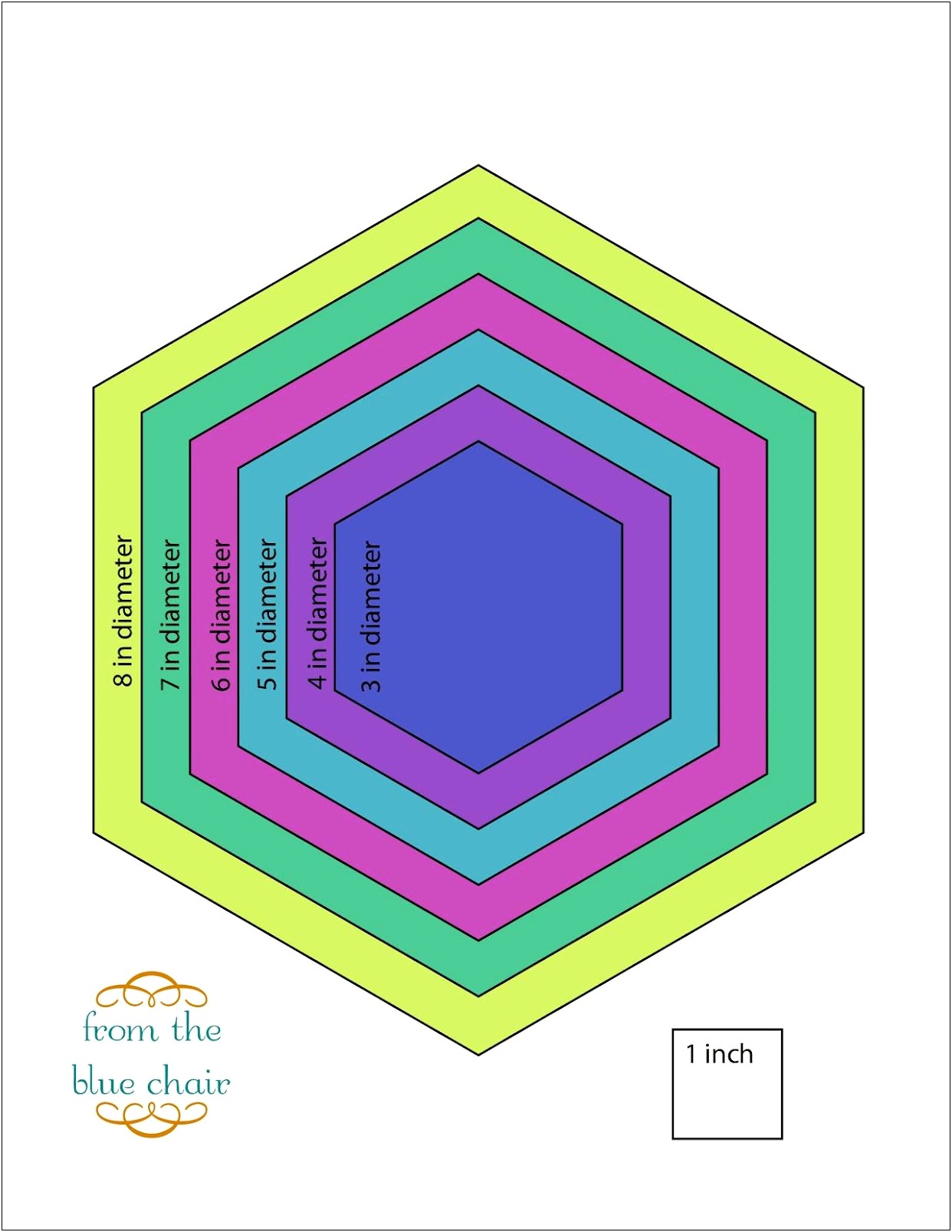 1 Inch Hexagon Template Pdf Free
