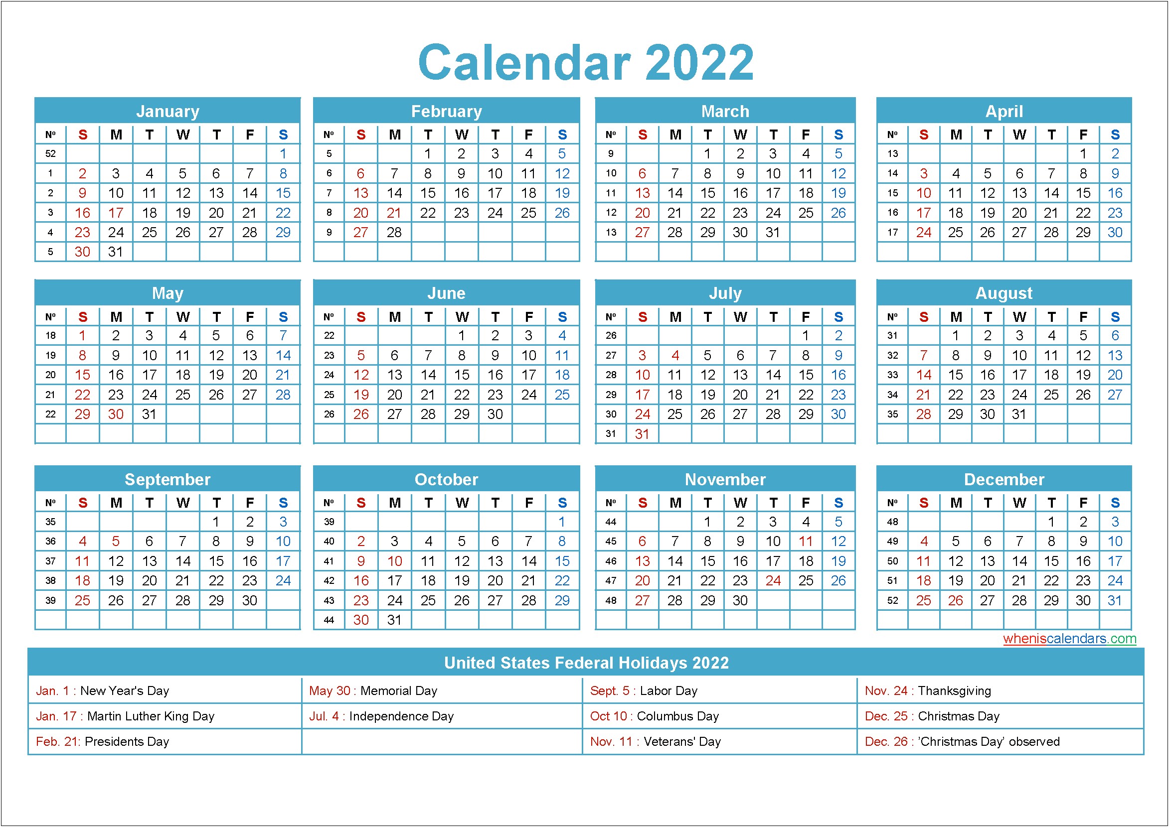 1 Month Desk Calendar Template Free