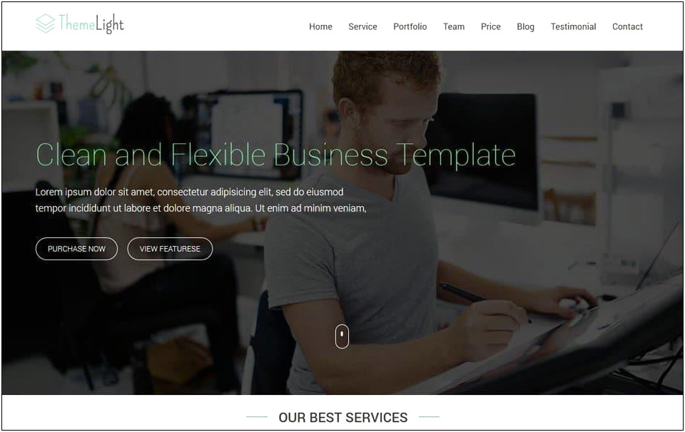 1 Page Responsive Html Template Free