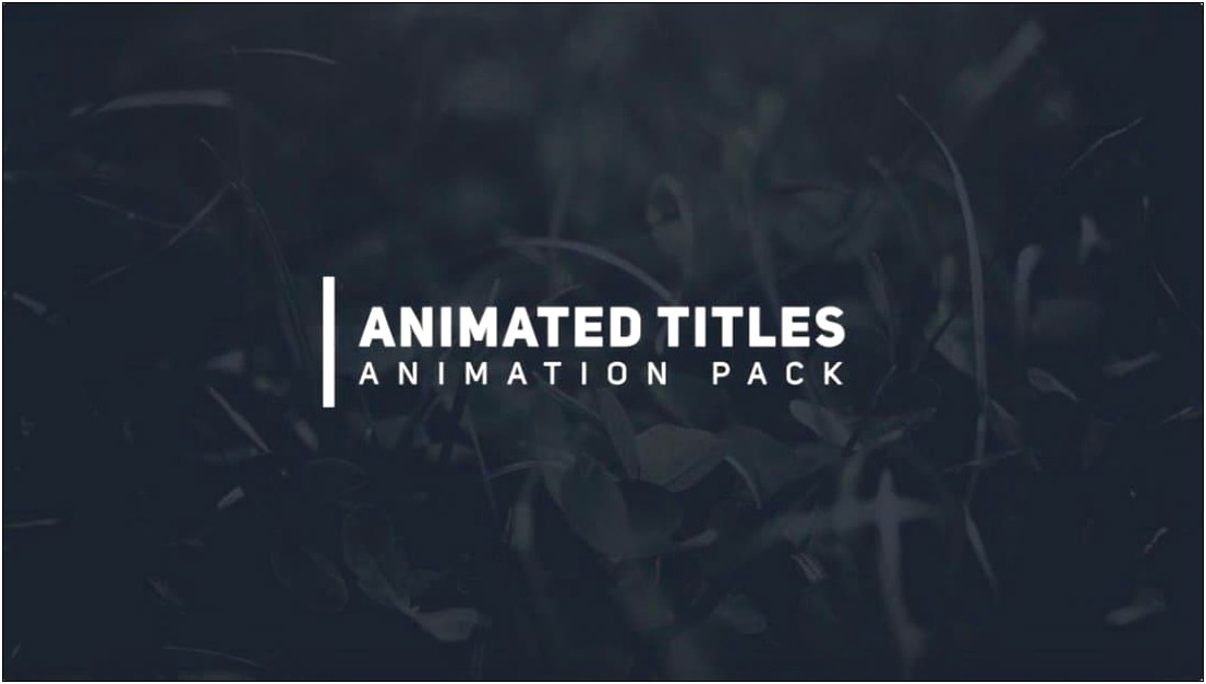 10 Modern Titles Free After Effects Template