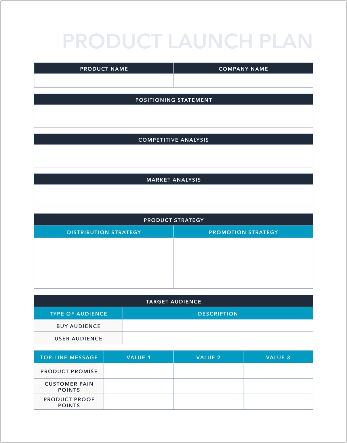 100 Day Business Plan Template Excel Free Download