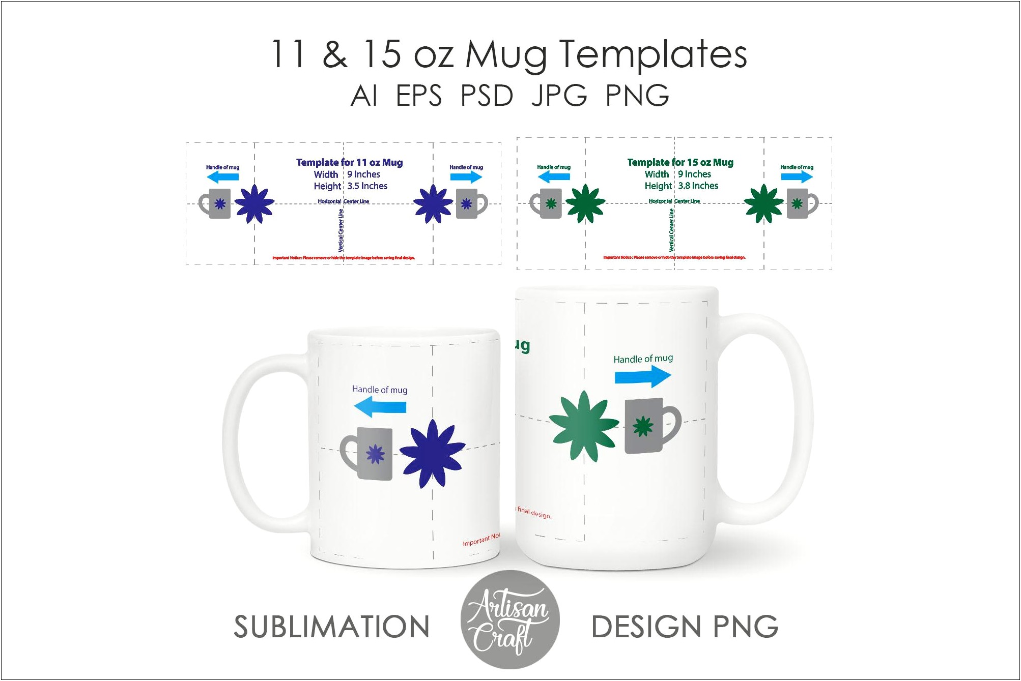 11 Oz Mug Print Template Free Download