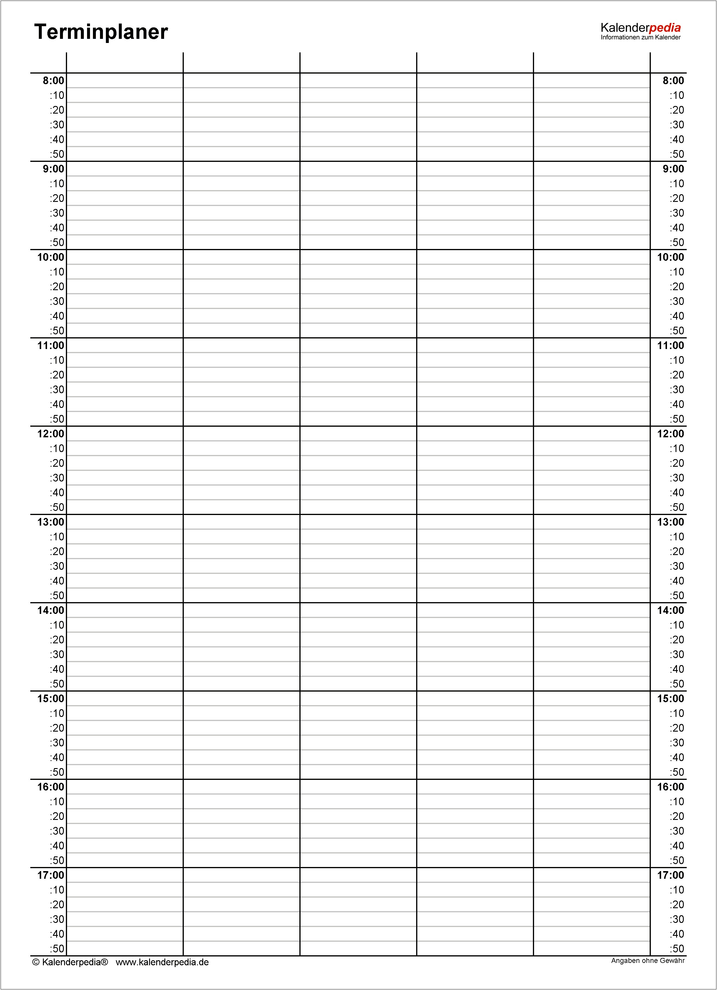 free-printable-7-day-15-minute-appointment-calendar-sheets-throughout