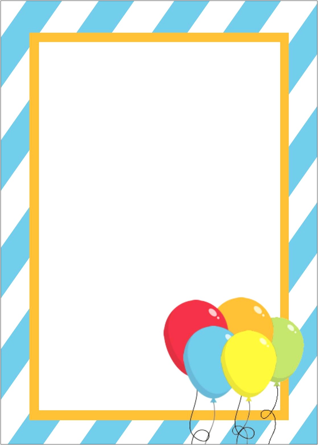1st Birthday Party Invitation Card Template Free