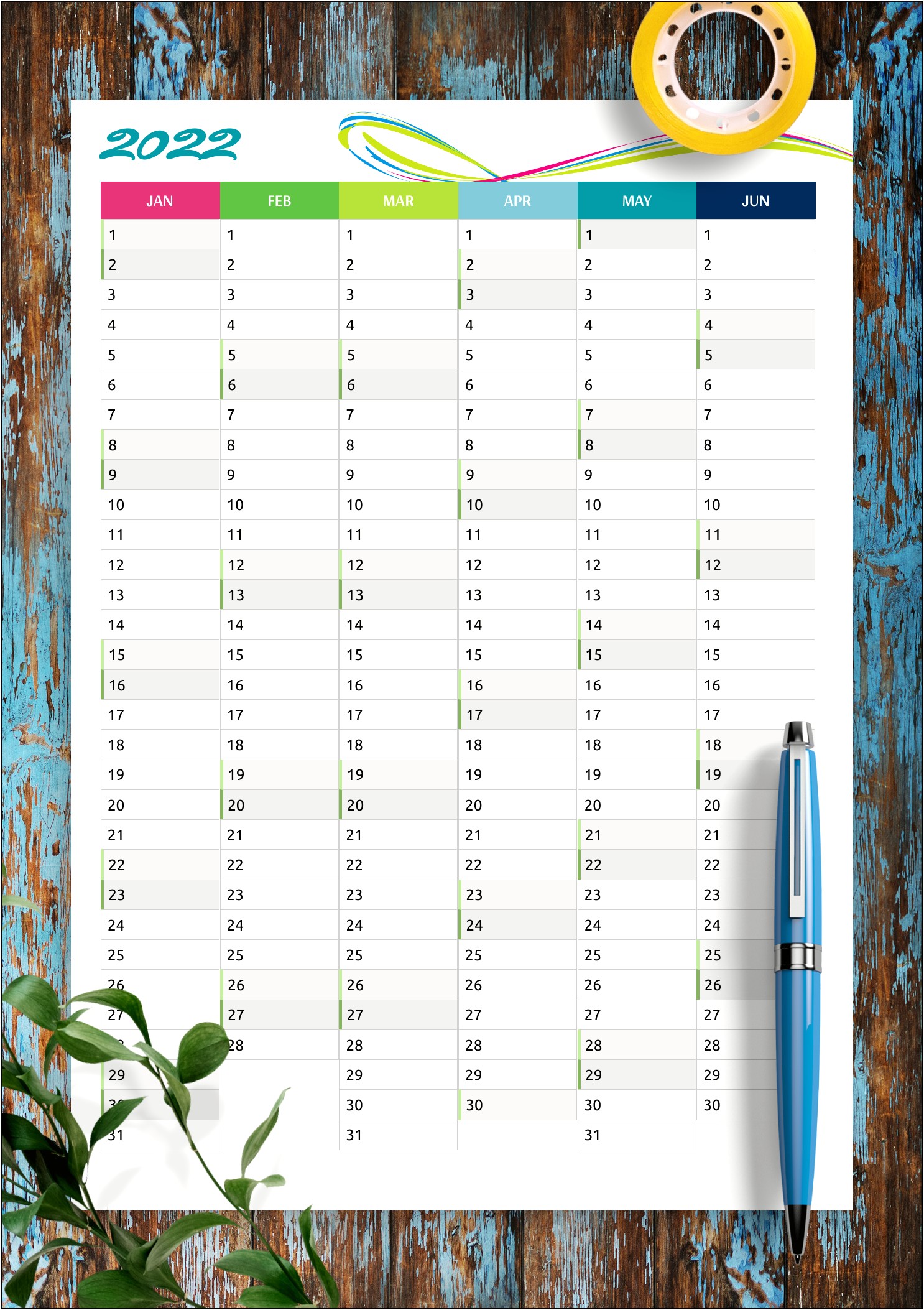 2 Page Monthly Schedule Template Free
