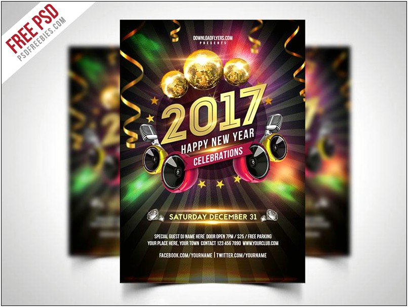 2 Party Flyer Templates Psd Free Download