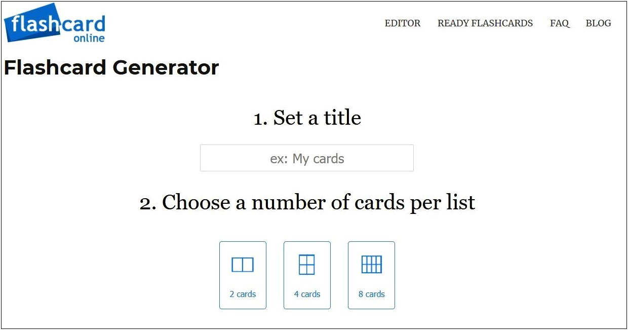 2 X 3 Free Downloadable Flash Card Template