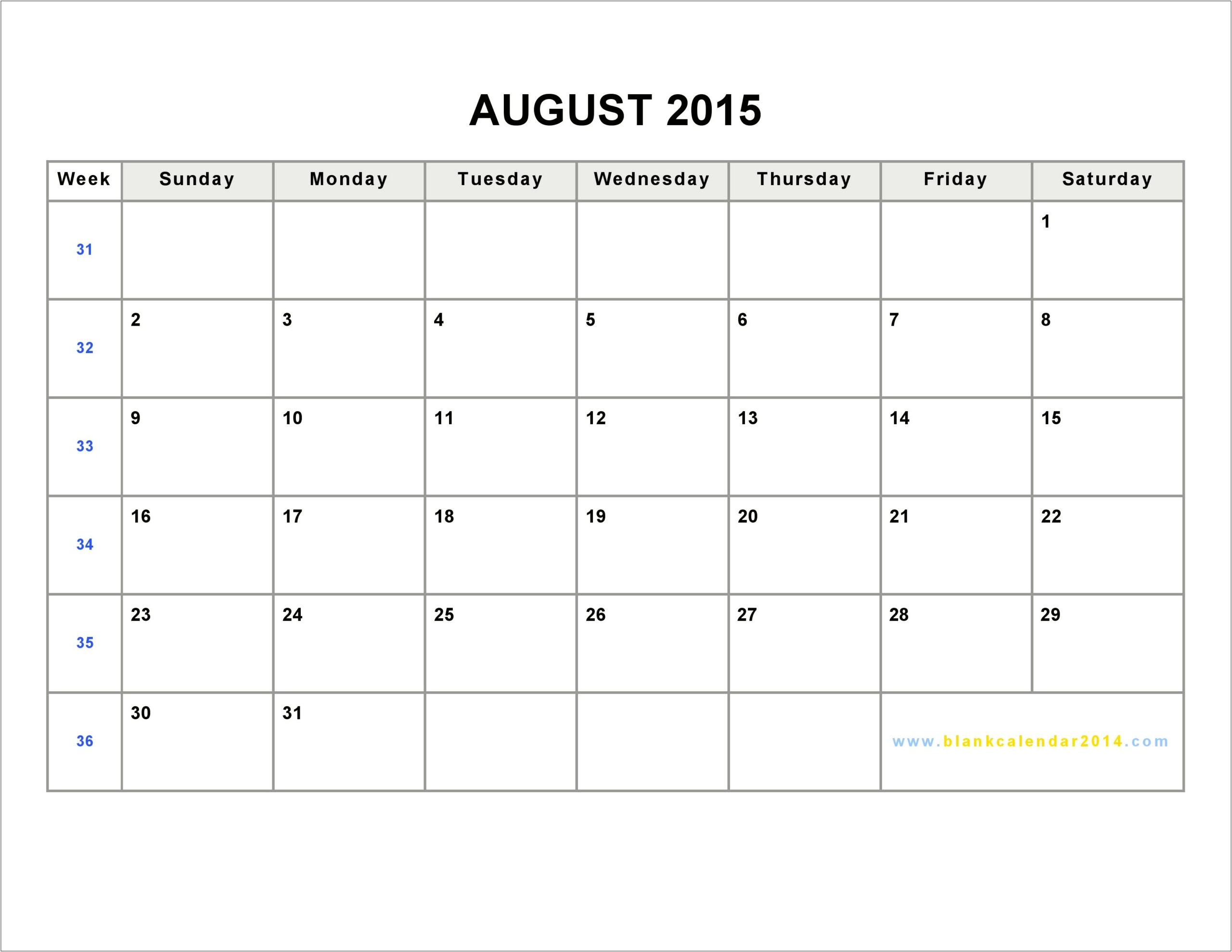 2015 Photo Calendar Template Free Download