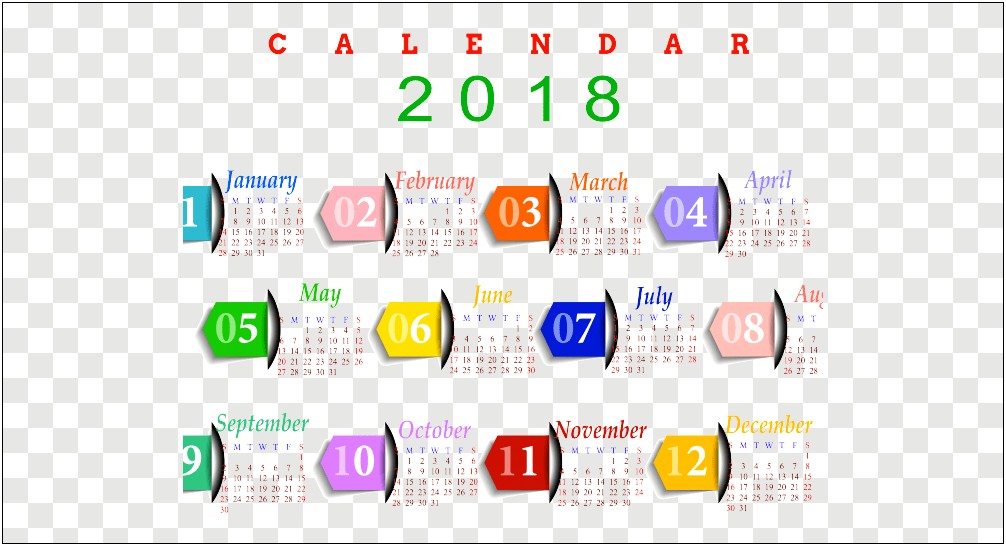 2017 2018 Free School Calendar Templates