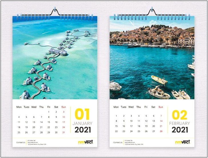 2018 Calendar Indesign Template Free Download