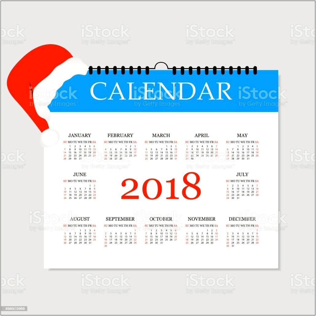 2018 Year Planner Template Free Download