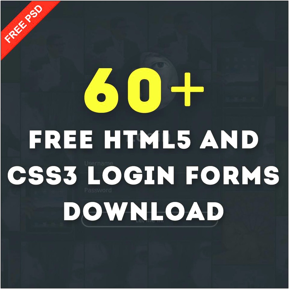25 Free Css Html Login Form Templates