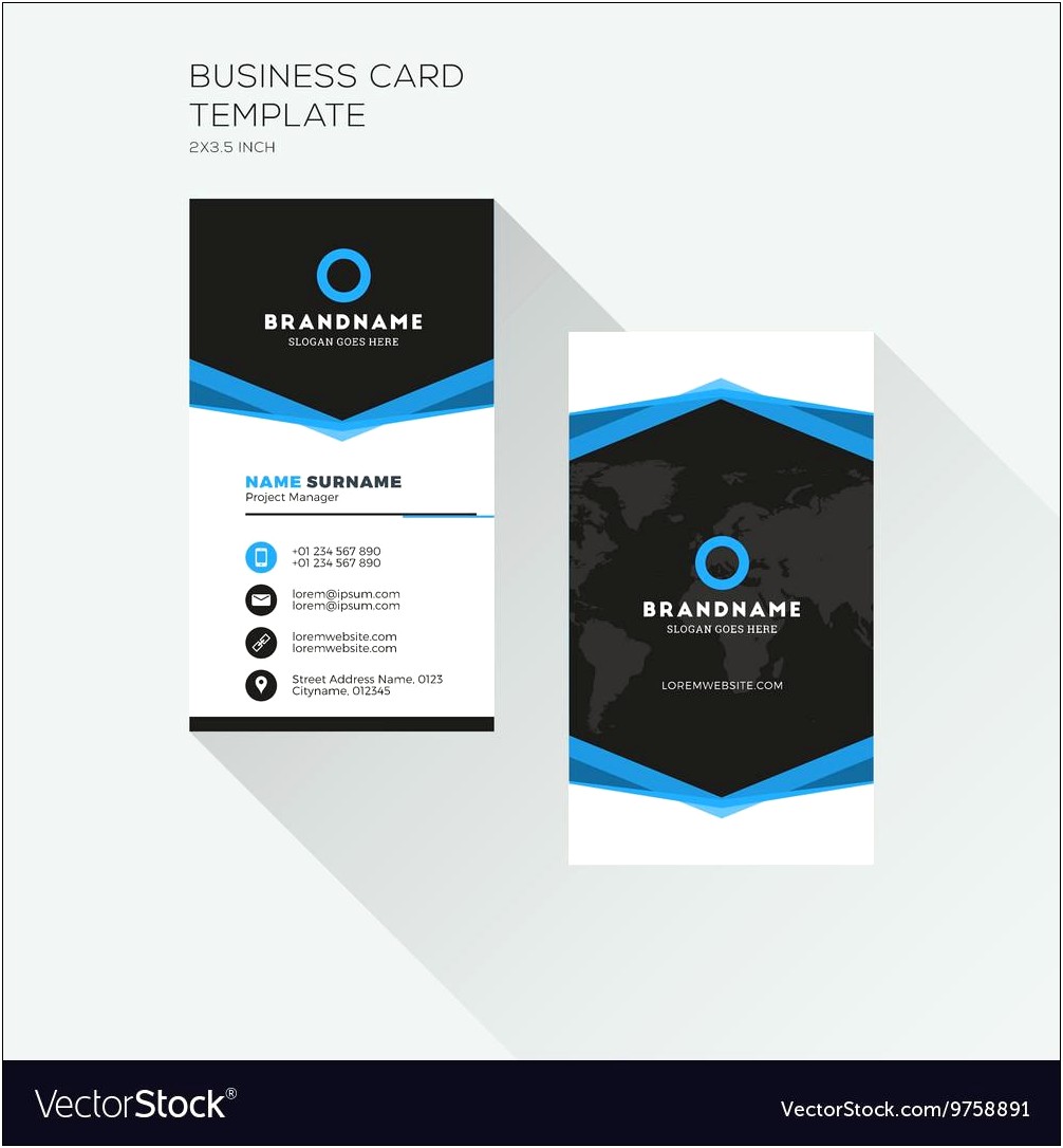 2x3.5 Business Card Template Free