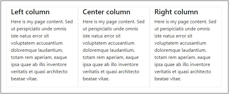 3 Column Html Template Free Download