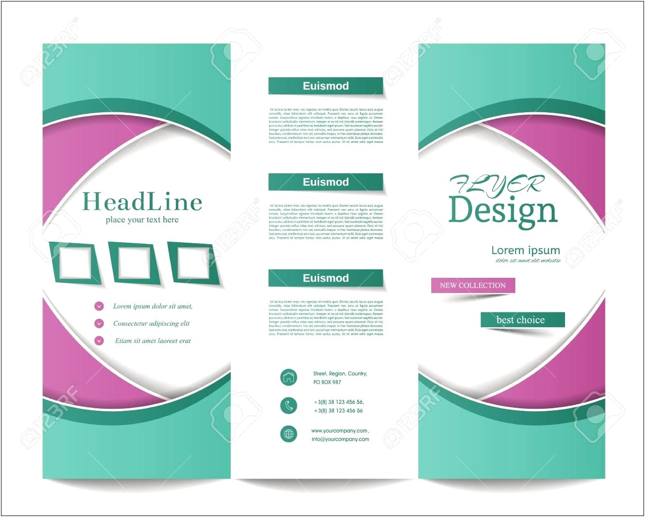 3 Fold Brochure Template Free Publisher