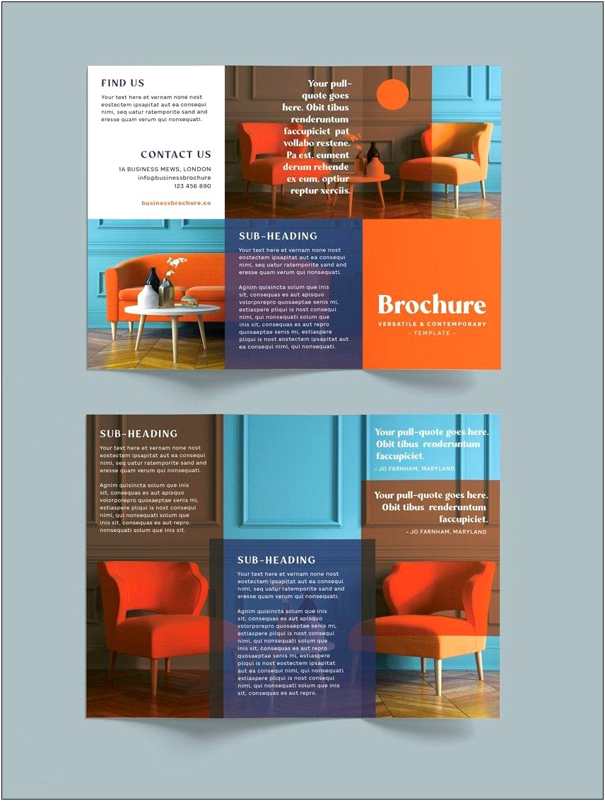 3 Fold Brochures Templates For Free