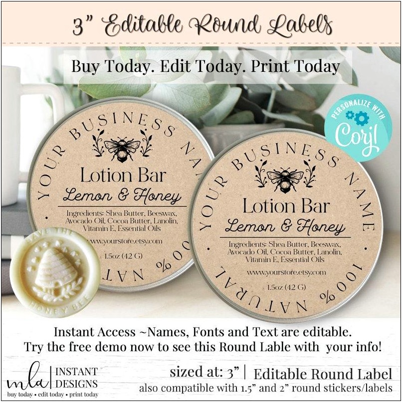 3 Inch Round Label Free Template