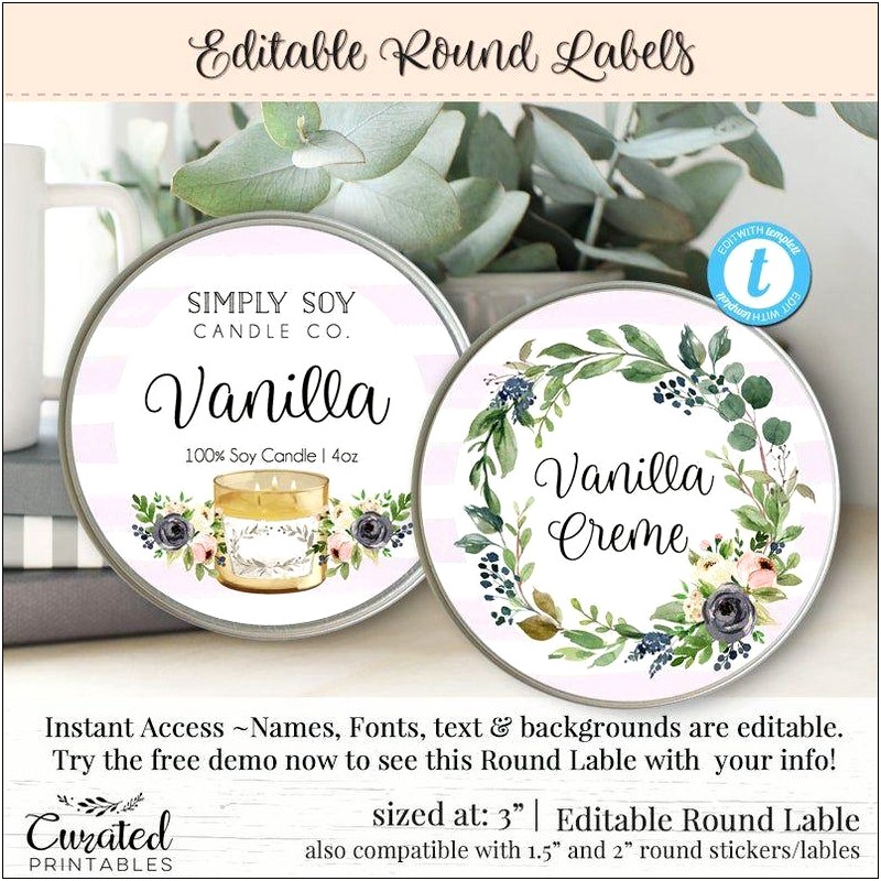 3 Inch Round Labels Template Free