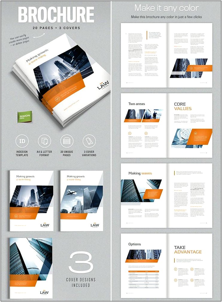 3 Pages Brochure Template Free Download