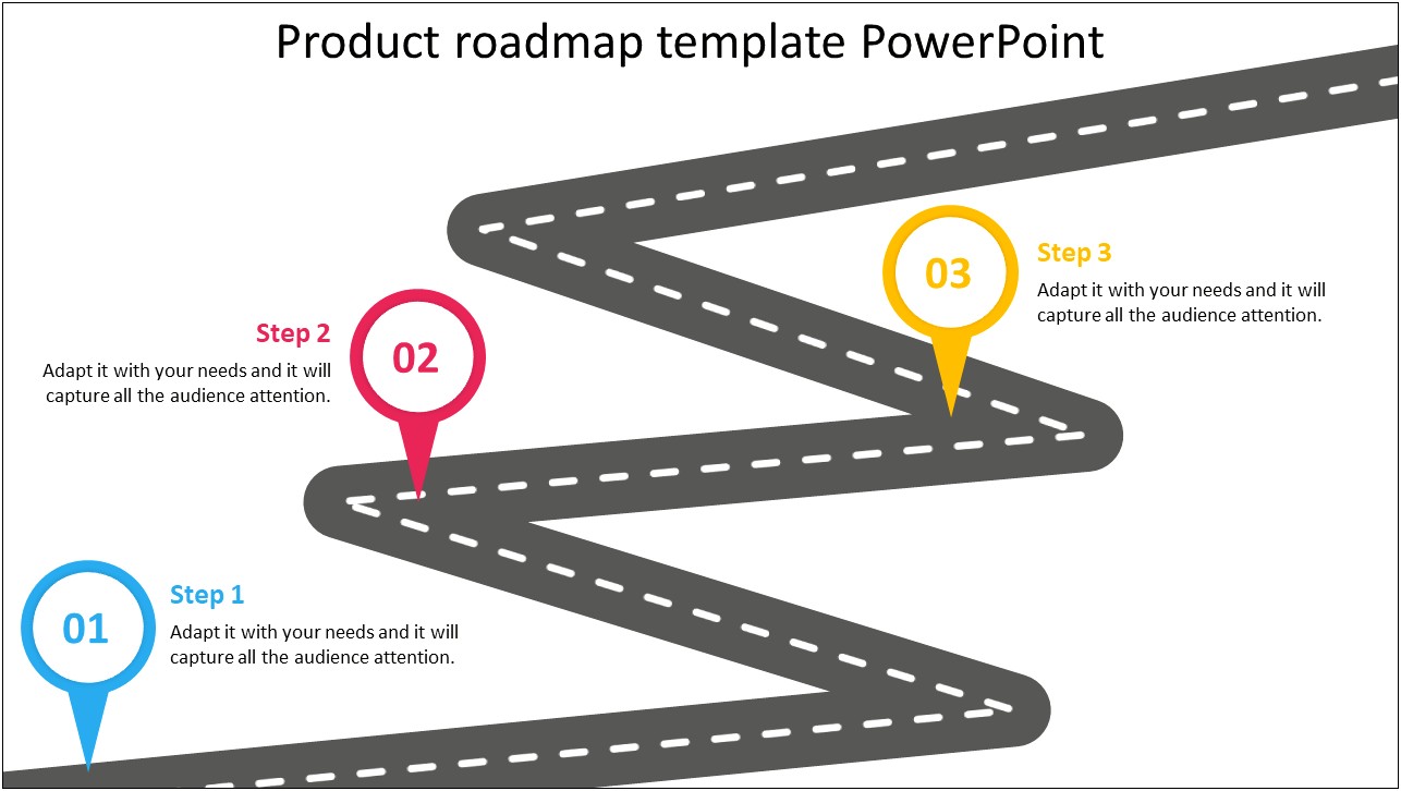 3 Year Roadmap Powerpoint Template Free