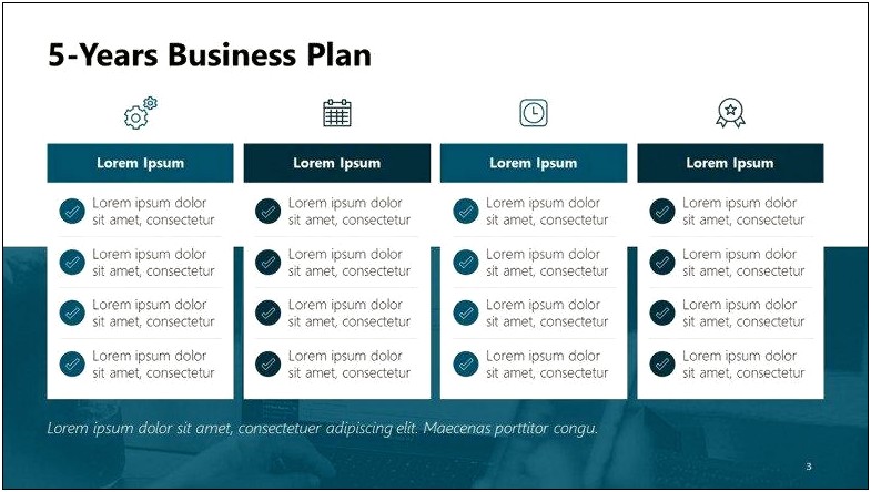 3 Year Strategy Business Plan Outline Template Free