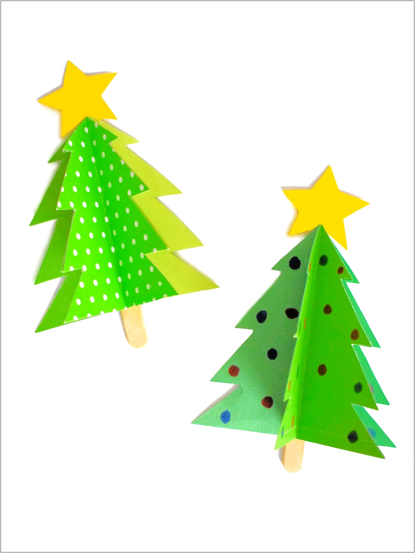 3d Christmas Tree With Paper Includes Free Templates