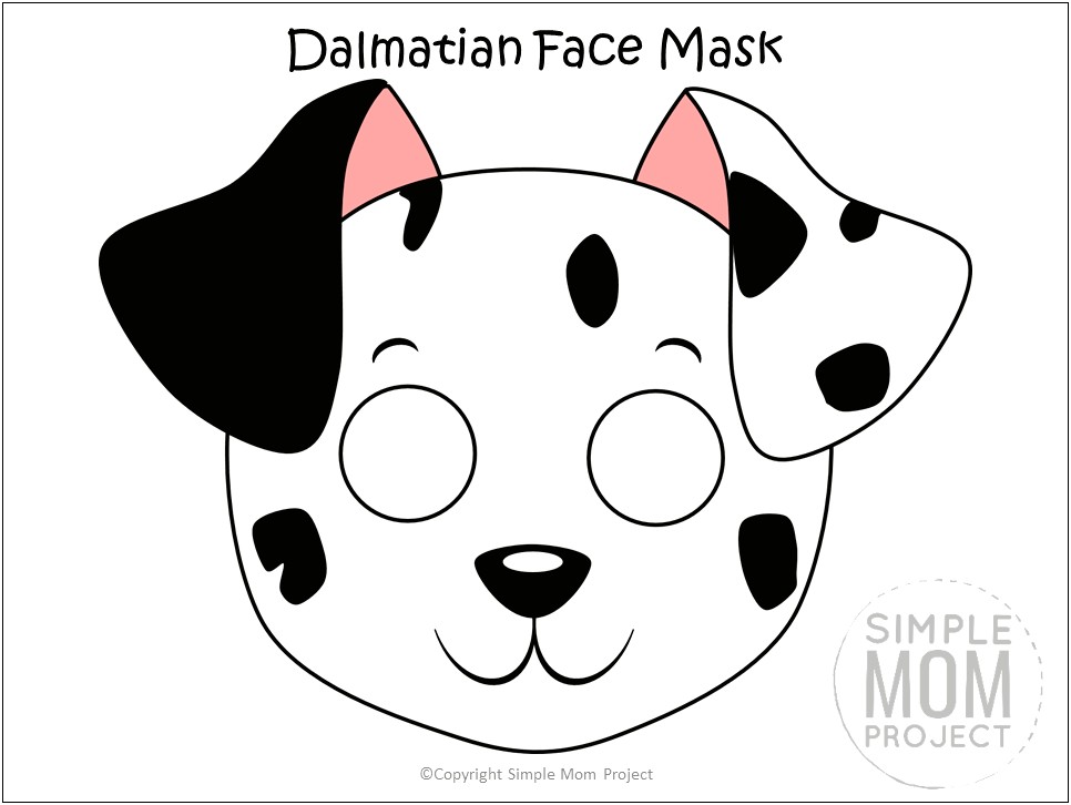 3d Dog Mask Template Free Download