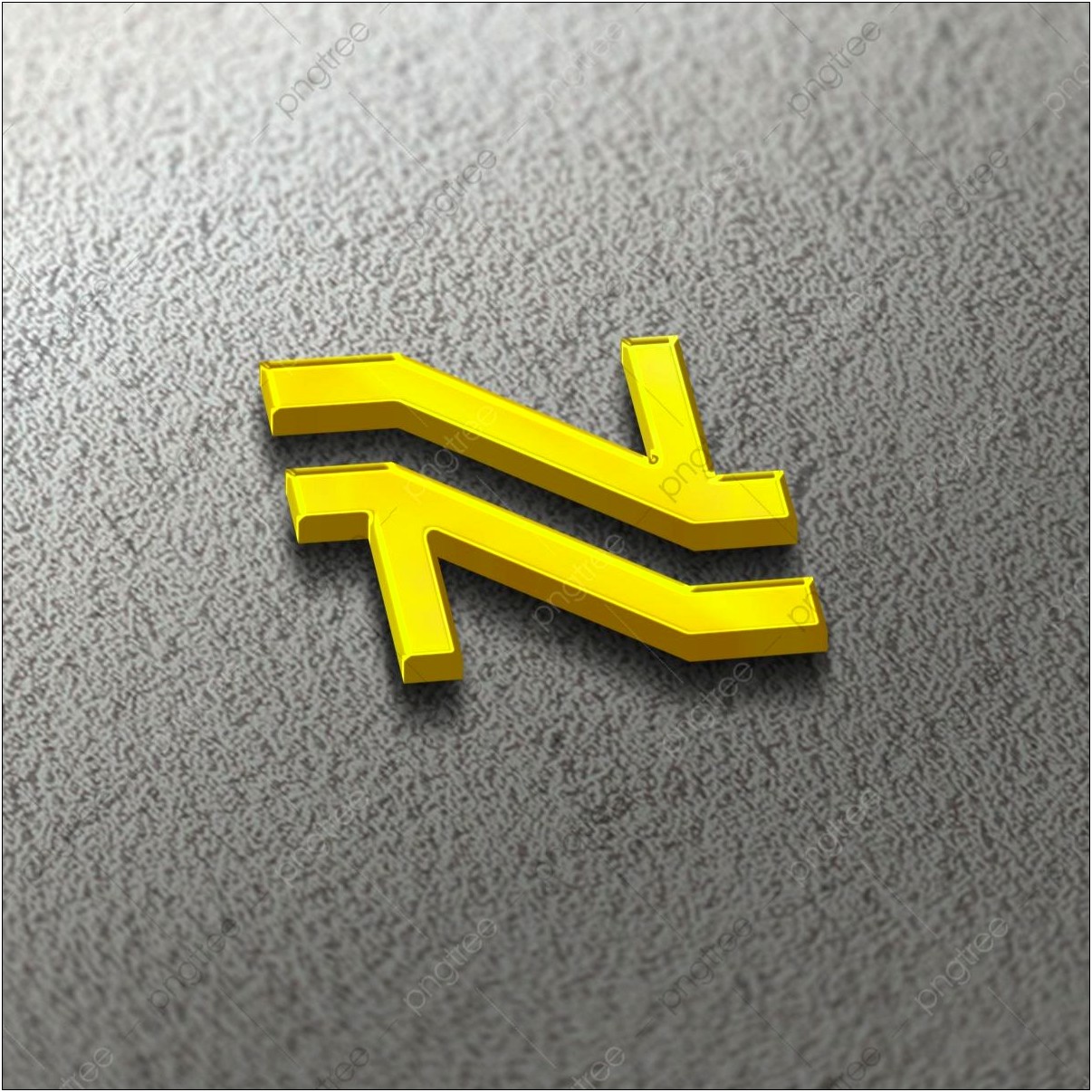 3d Gold Logo Mockup Template Free