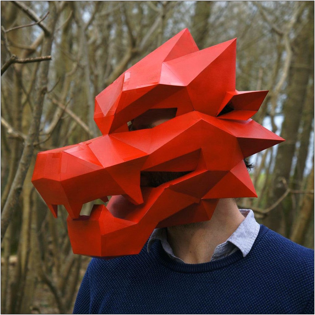 Easy 3d Paper Human Mask Template Free Printable Templates Resume 