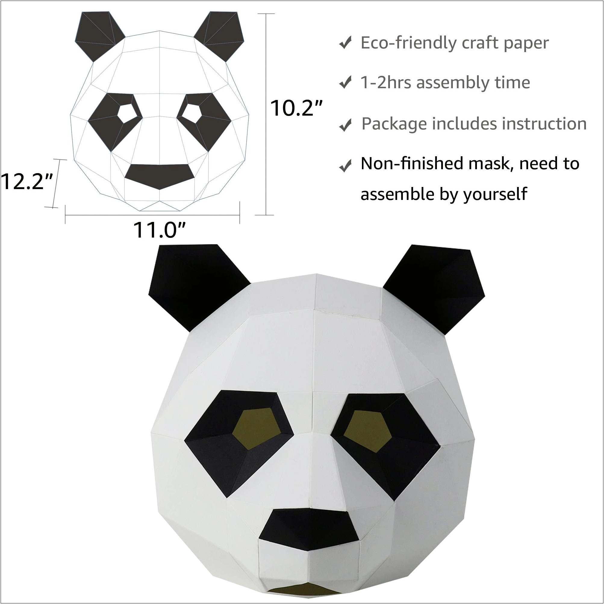 3d Paper Mask Template Free Printable Self Images