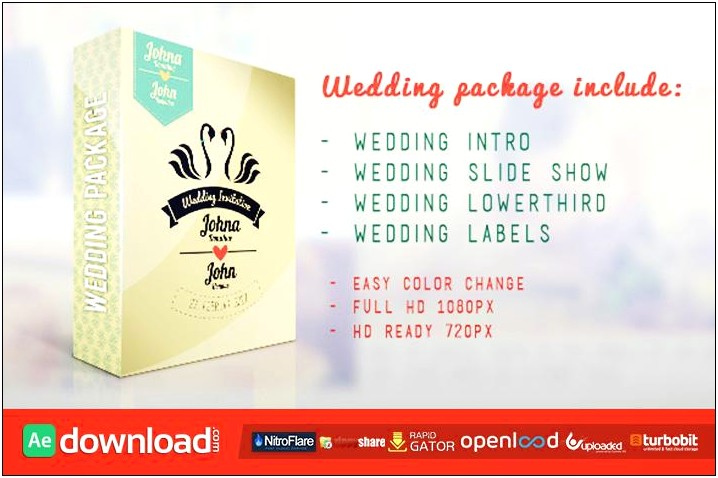 3d Wedding Presentation Template 15 Free Download