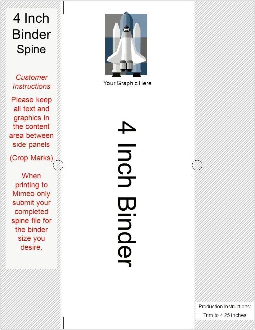 4 Inch Binder Spine Template Free