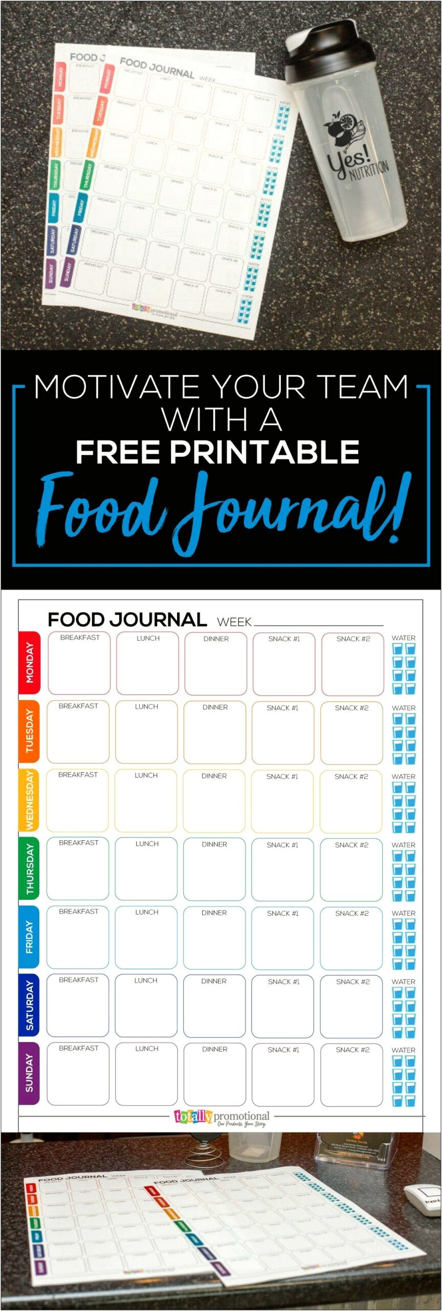 4 Week Fitness And Nutrition Journal Templates Free