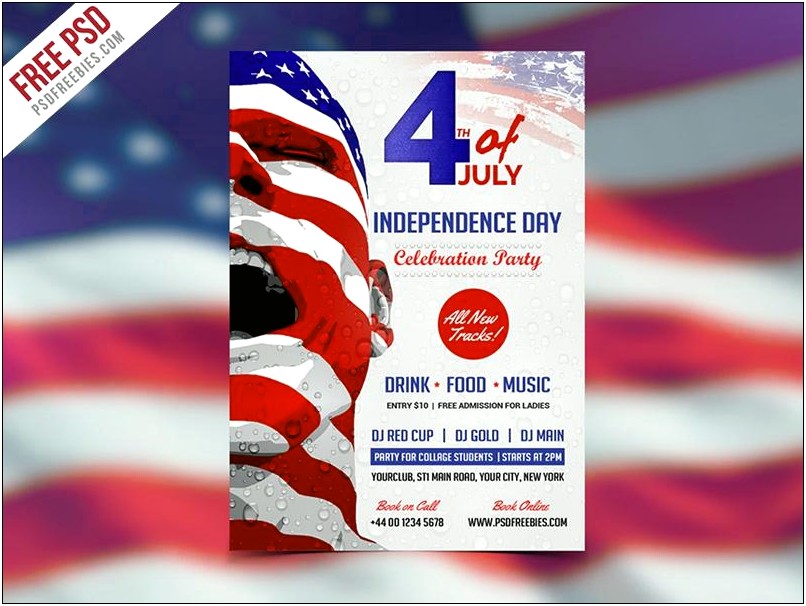 4th Of July Flyer Free Template