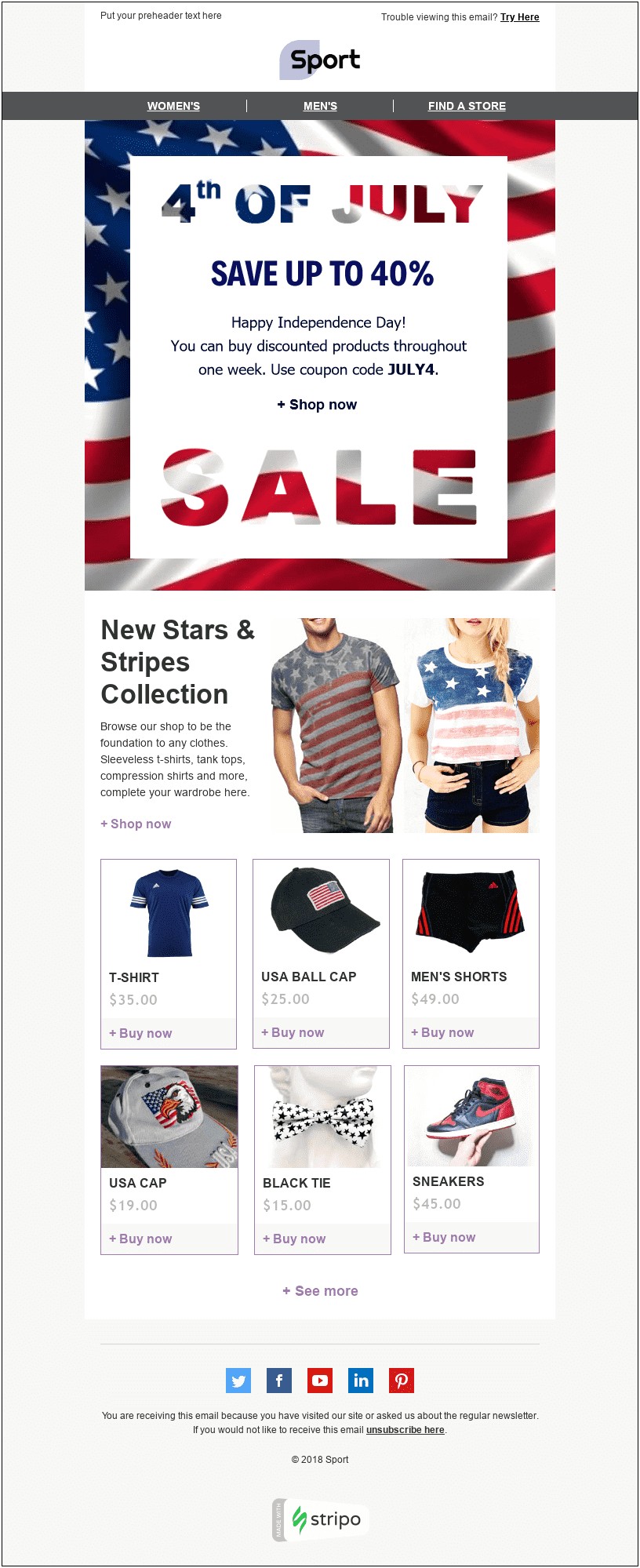 4th Of July Newsletter Templates Free