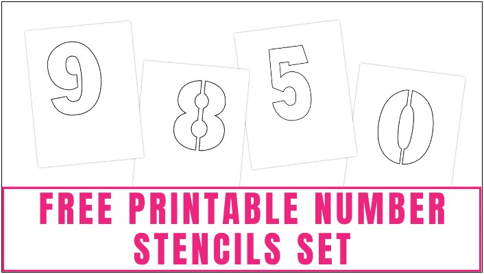 5 Inch Number Template Free Printable