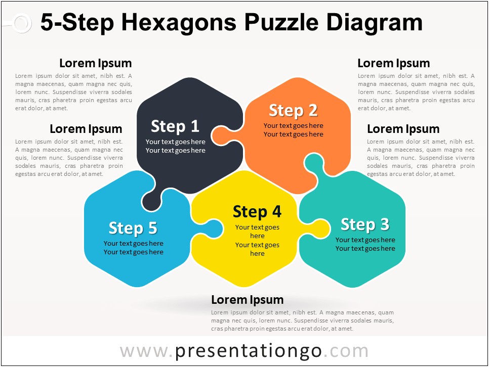 5 Step Circular Process Powerpoint Template Free Download