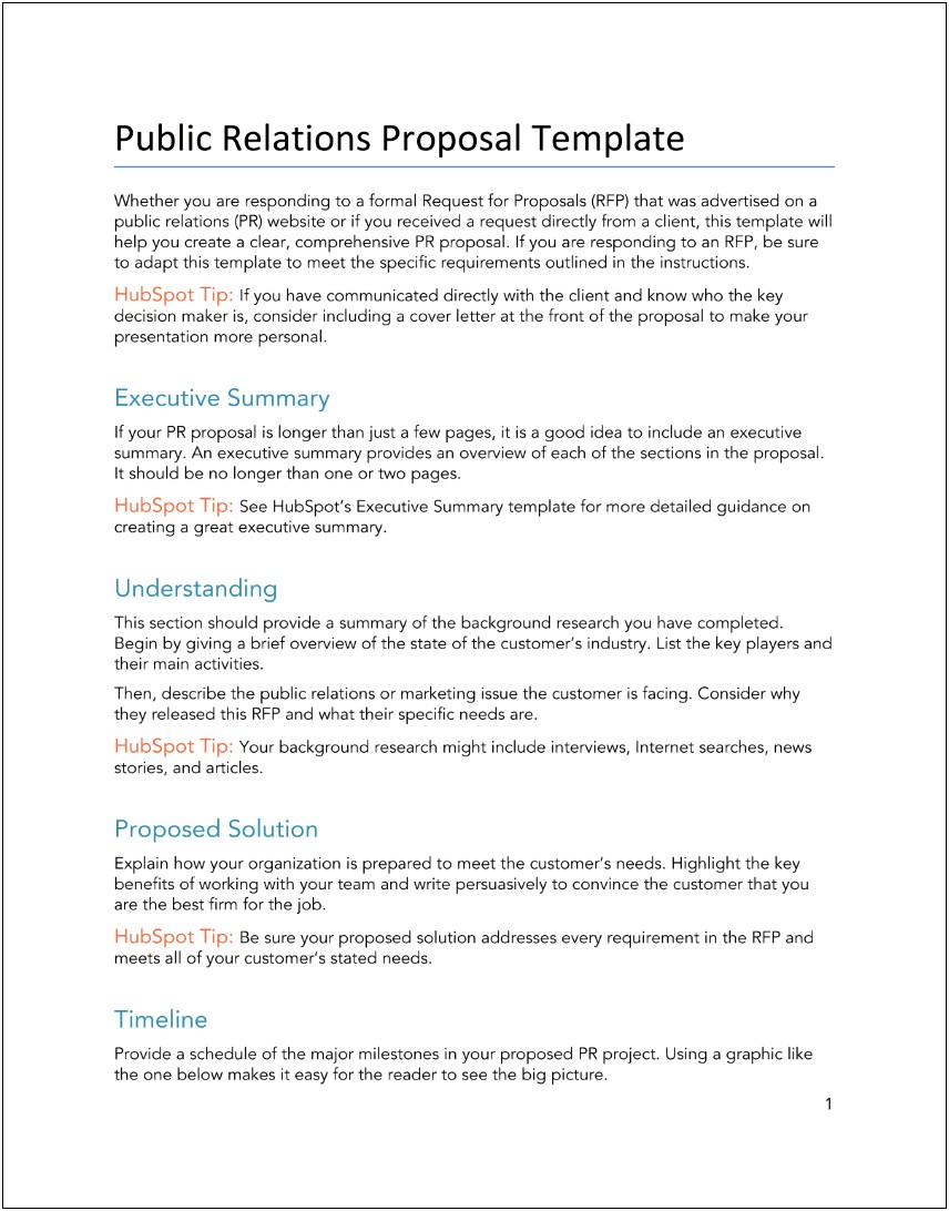 501c3 Business Proposal Template Free Word Document