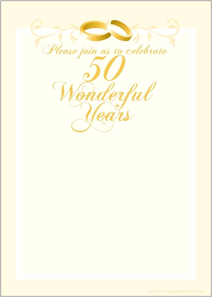 50th Wedding Anniversary Invitations Beach Theme