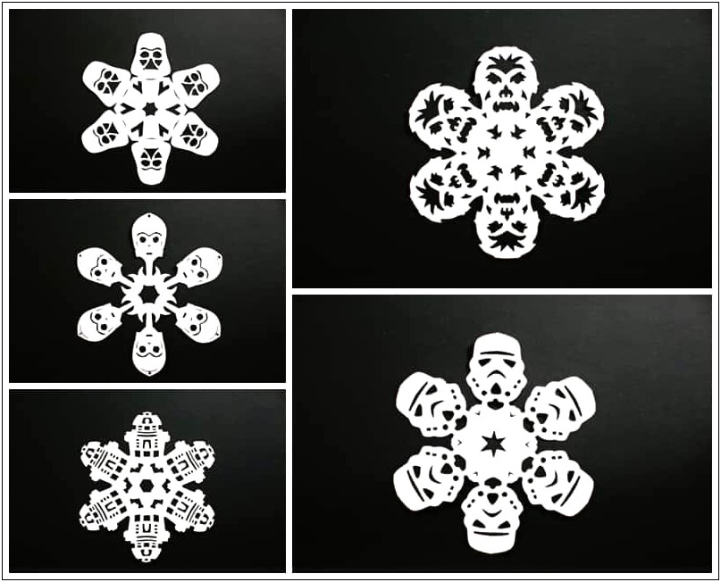 51 Free Paper Snowflake Templates Star Wars
