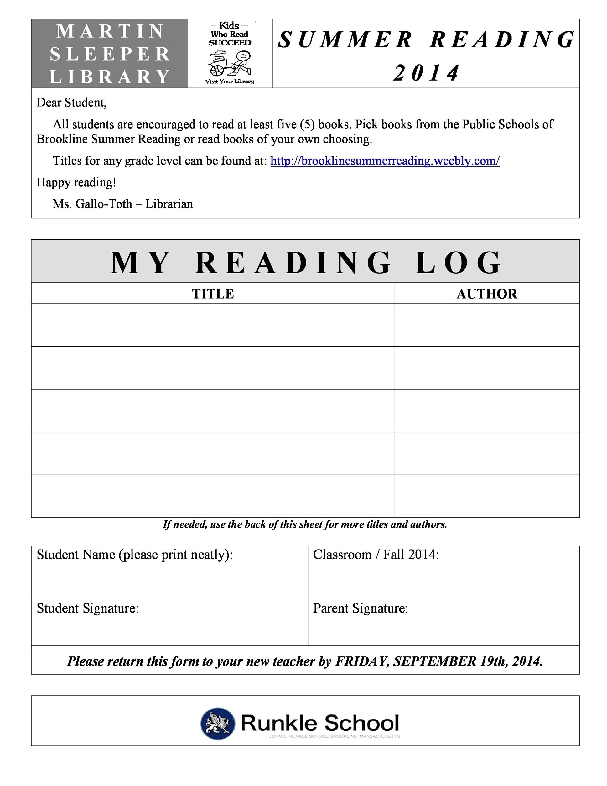 5th Grade Memory Book Templates Free Printable