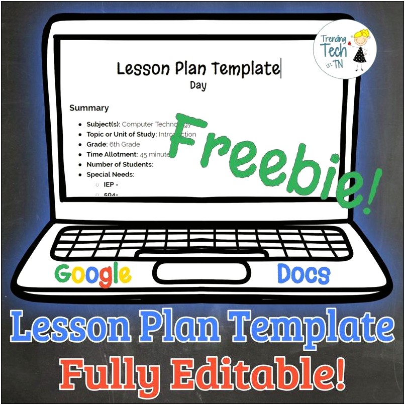 6 1 Free Lesson Plan Template