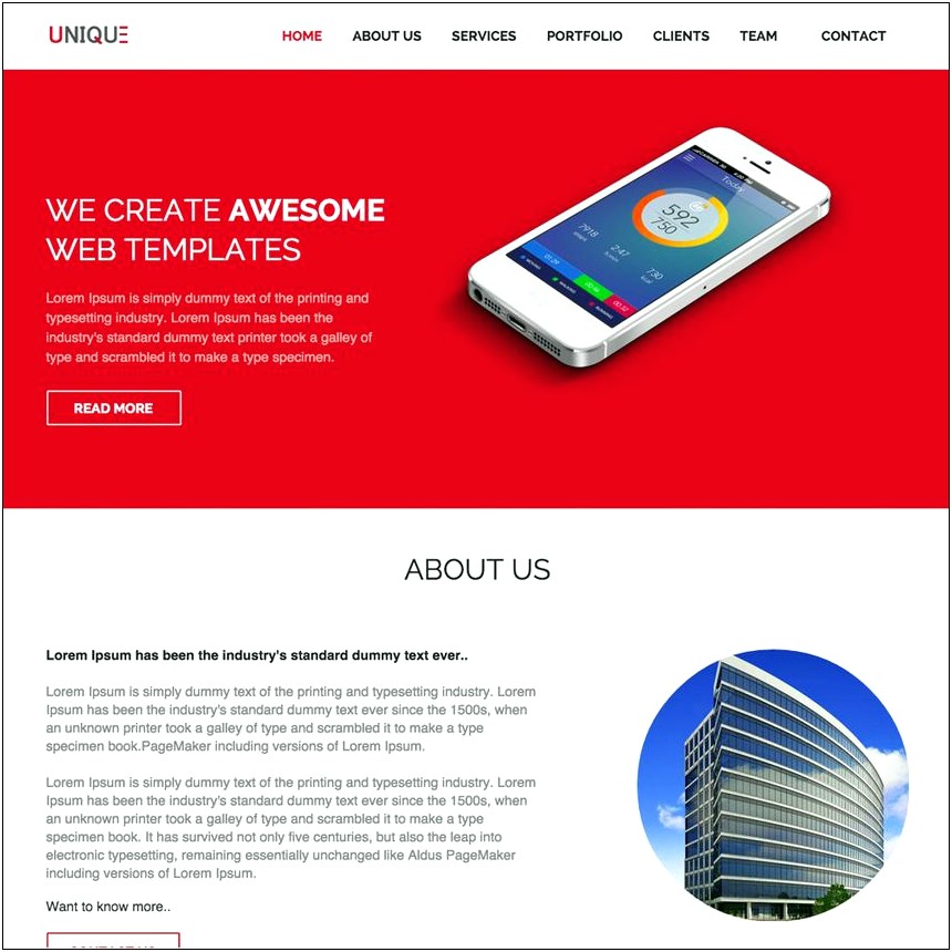 60 High Quality And Free Responsive Html Templates