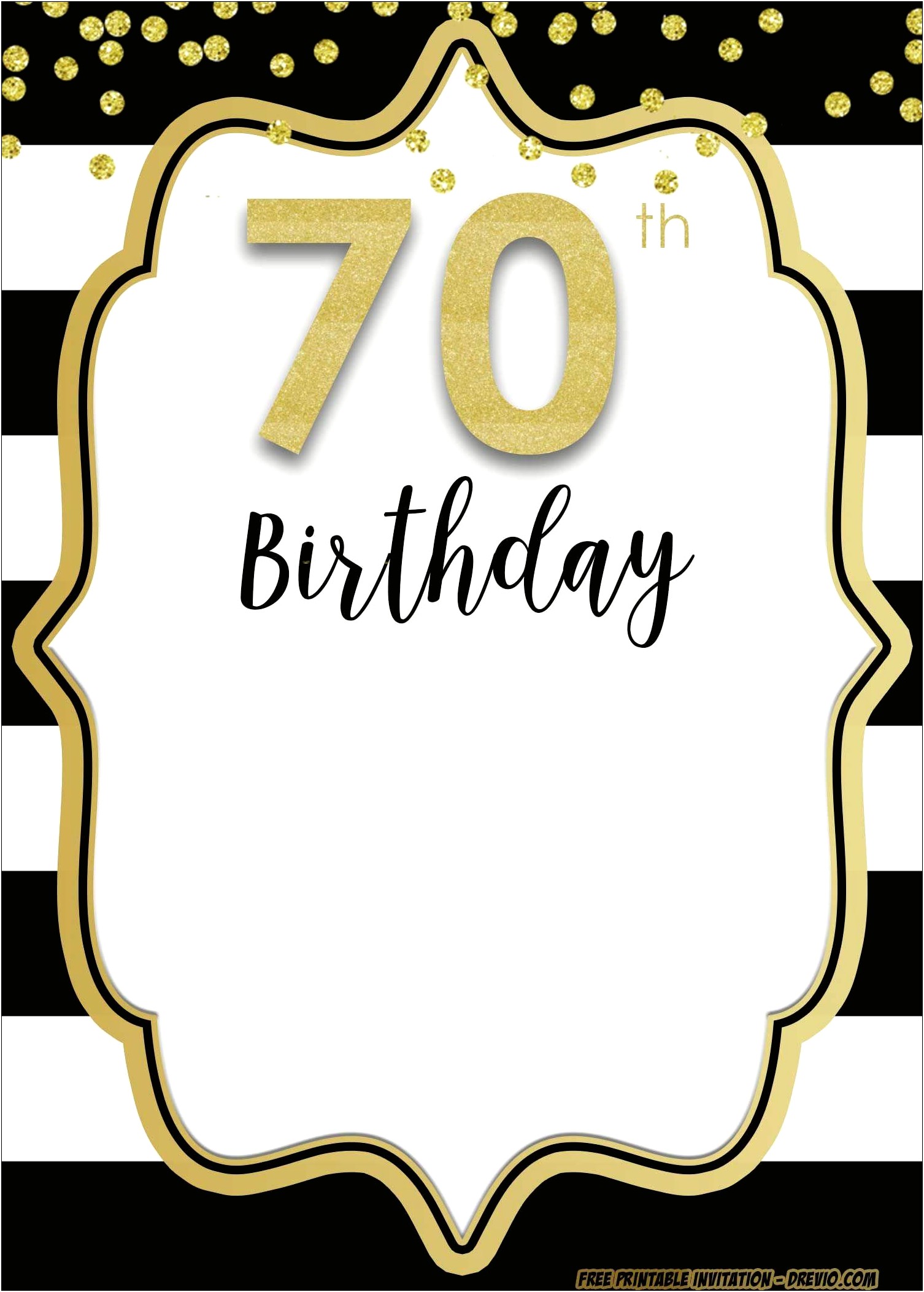 70th Birthday Pop Up Card Template Free