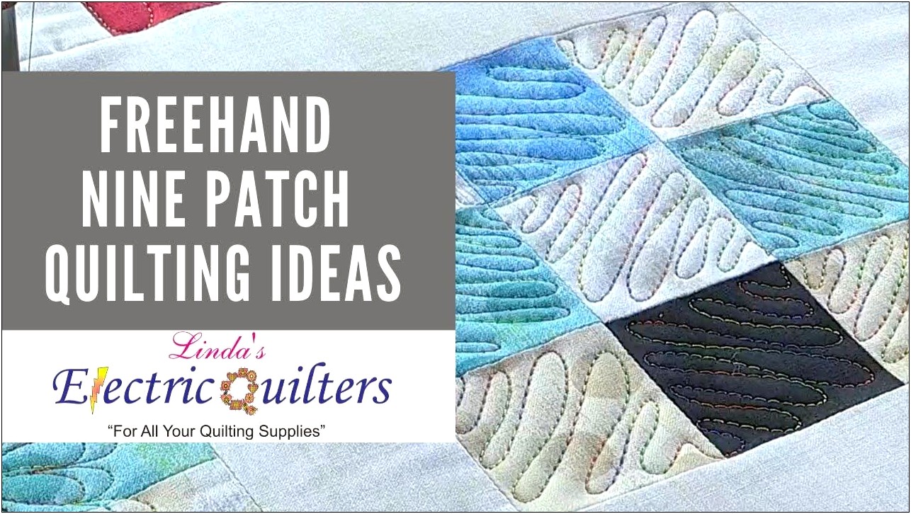 9 Free Motion Quilting Pattern Templates