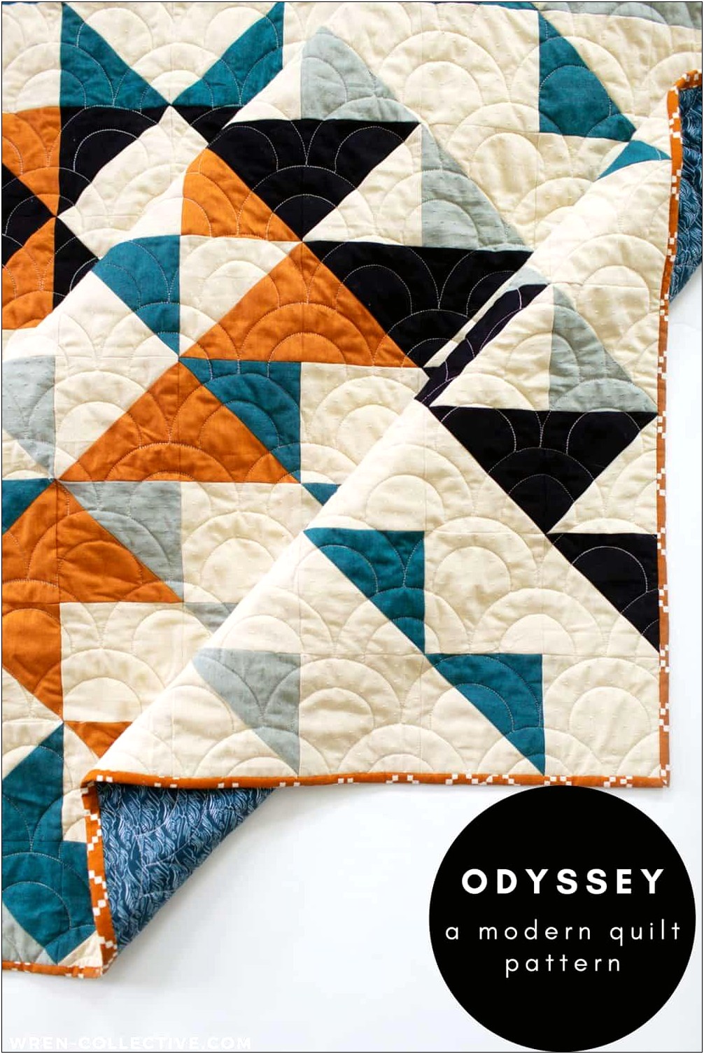 A Modern Triangle Quilt Free Template