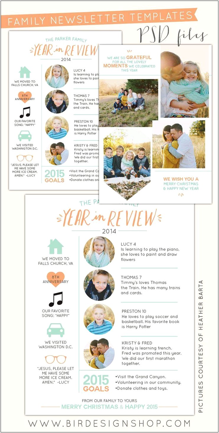 A Year In Review Template Free