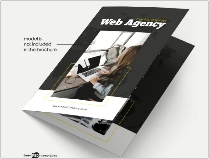 A4 Bifold Brochure Template Psd Free Download