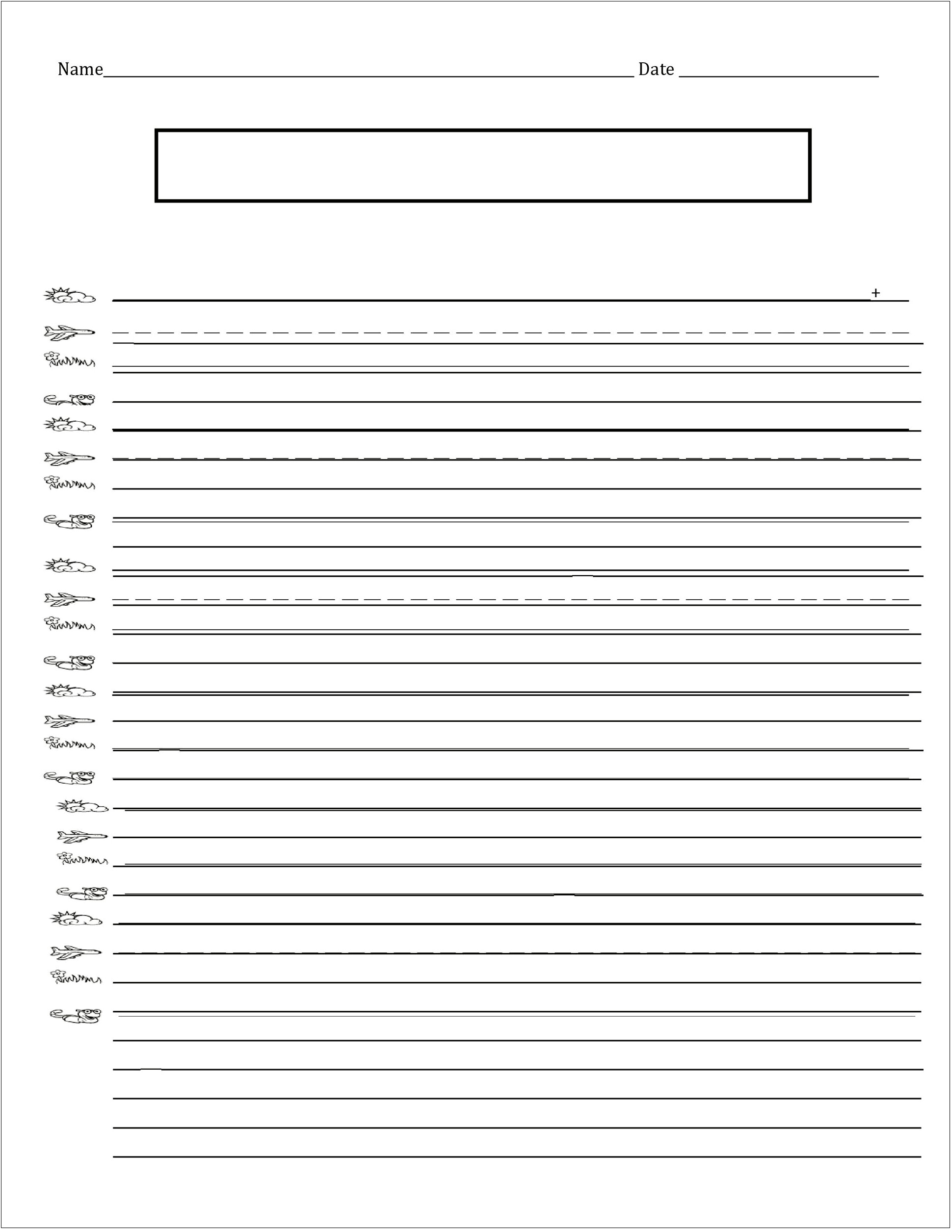 A4 Lined Paper Template To Print Free
