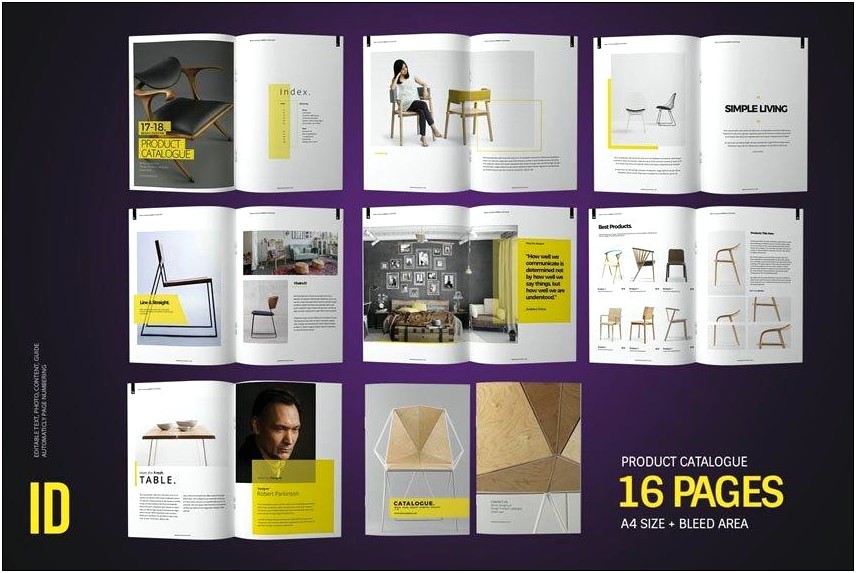 A5 Product Catalogue Template Free Download